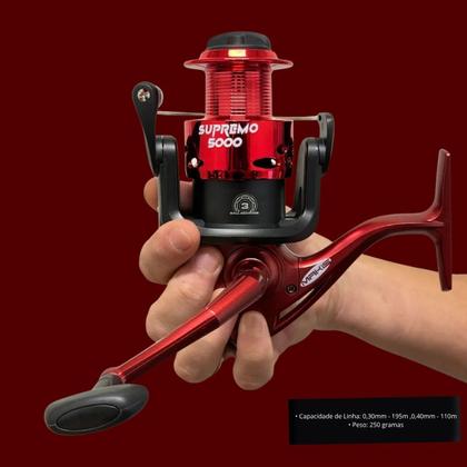 Imagem de Kit Pesqueiro Molinete Esquerda Direita +Vara 2 Partes Fibra