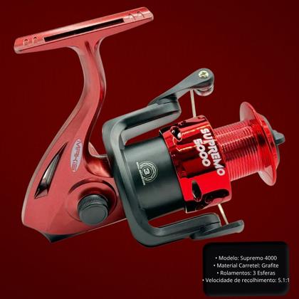 Imagem de Kit Pesqueiro Molinete Esquerda Direita +Vara 2 Partes Fibra