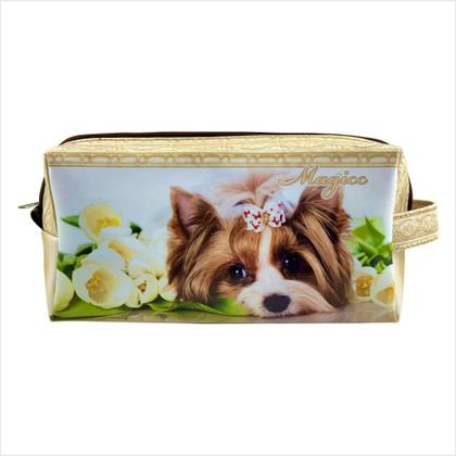 Imagem de Kit Pet Feminino Cachorrinha com Bolsa, Necessaire e Chinelo, Magicc