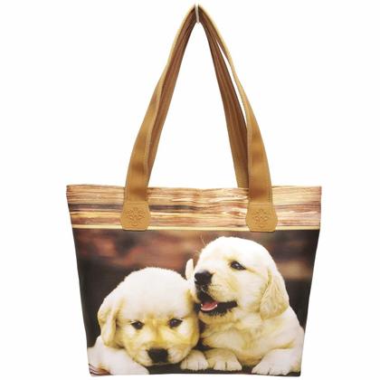 Imagem de Kit Pet Feminino Cachorrinhos com Bolsa, Necessaire e Chinelo, Magicc
