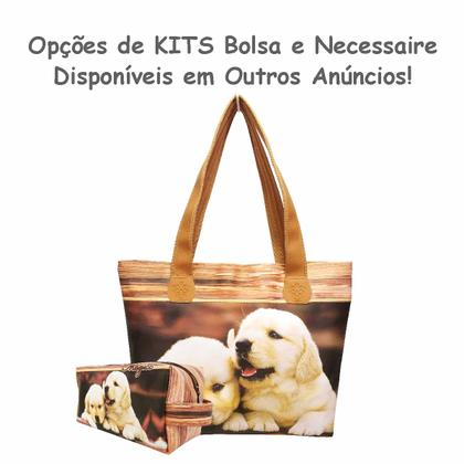 Imagem de Kit Pet Feminino Cachorrinhos com Bolsa, Necessaire e Chinelo, Magicc