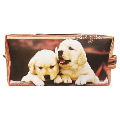 Imagem de Kit Pet Feminino Cachorrinhos com Bolsa, Necessaire e Chinelo, Magicc