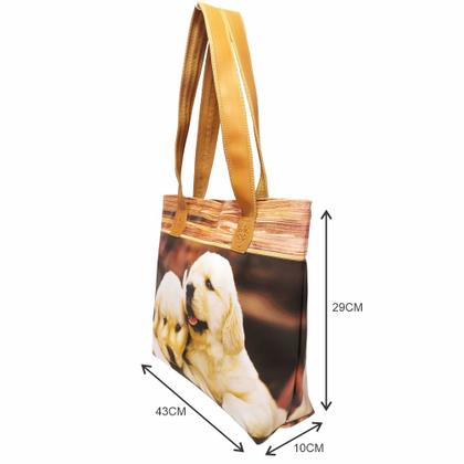 Imagem de Kit Pet Feminino Cachorrinhos com Bolsa, Necessaire e Chinelo, Magicc
