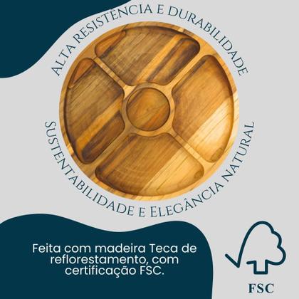 Imagem de Kit Petisqueira madeira rústica Petisqueira de madeira