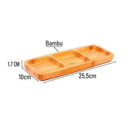 Imagem de Kit Petisqueira Retangular + Garfos de Petisc