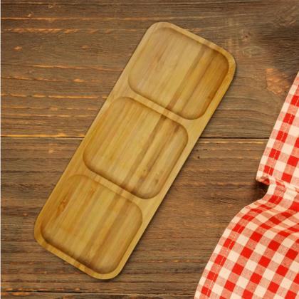 Imagem de Kit Petisqueira Retangular + Garfos de Petisc