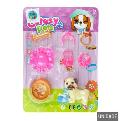 Imagem de KIT Pets de Plástico com Acessórios - Tudo em Caixa
