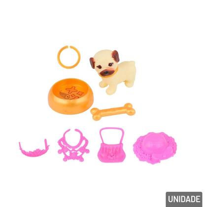 Imagem de KIT Pets de Plástico com Acessórios - Tudo em Caixa