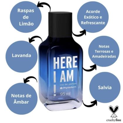 Imagem de Kit Phytoderm Eau De Perfum Here I Am 95ml 30ml Original
