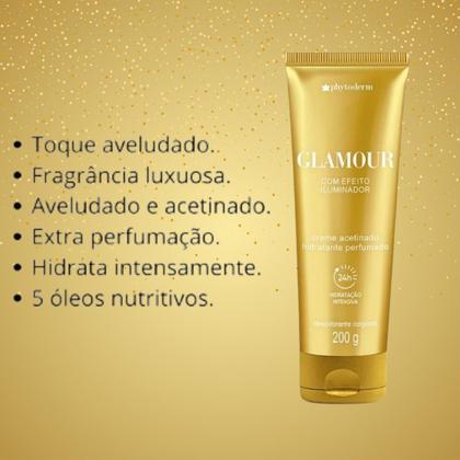 Imagem de Kit Phytoderm Glamour Body Splash 200ml e Creme Acetinado 200g