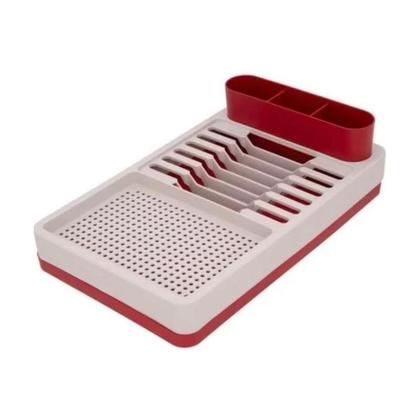 Imagem de Kit Pia Flat 3Pçs Vermelho e Bege
