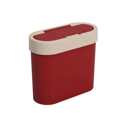 Imagem de Kit Pia Flat 3Pçs Vermelho e Bege