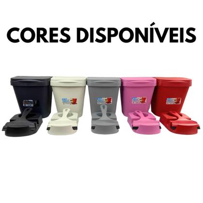 Imagem de Kit Pia Porta Detergente + Rodo +Lixeira 4,8L