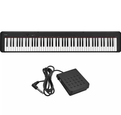 Imagem de Kit Piano Digital Casio CDP-S110 Bk 88 Teclas + Estante CS-46 + Banqueta em X