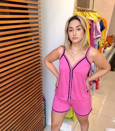 Imagem de Kit Pijama e Camisola Aberto Com Botões Cirurgico Amamentar