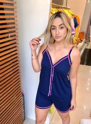 Imagem de Kit Pijama e Camisola Aberto Com Botões Cirurgico Amamentar