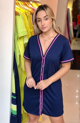 Imagem de Kit Pijama e Camisola Aberto Com Botões Cirurgico Amamentar