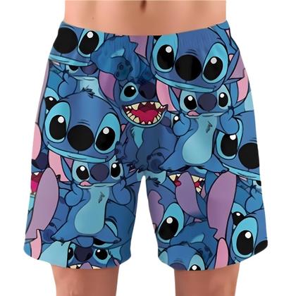 Imagem de Kit Pijama Família Stitch Curto Adulto Baby Doll Infantil Short Filha