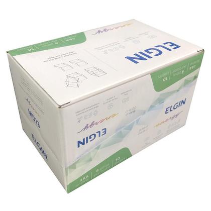 Imagem de Kit Pilha Elgin Alcalina Aa Caixa Com 10 Cartelas 40 Pilhas