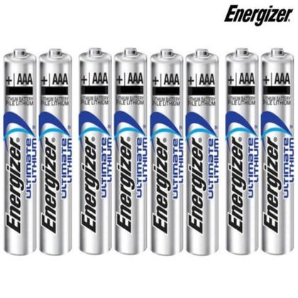 Imagem de Kit Pilha Palito Energizer Lithium Ultimate 1,5v Litio Aaa Com 8 un