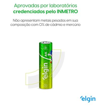 Imagem de Kit Pilhas Alcalinas Elgin 8aa + 8aaa - 16 Unidades