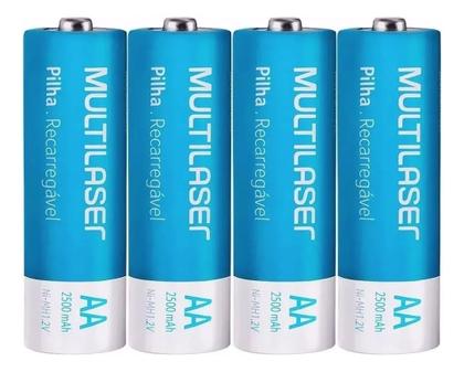 Imagem de Kit Pilhas Recarregáveis Aa 2500 Mah Com 12 Unidades Xbox Camera Flash