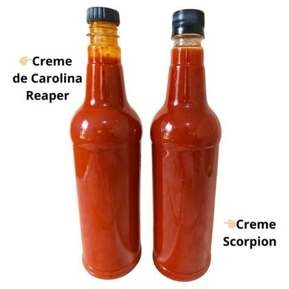Imagem de Kit Pimenta Scorpion E Carolina Reaper Em Creme Super Picant