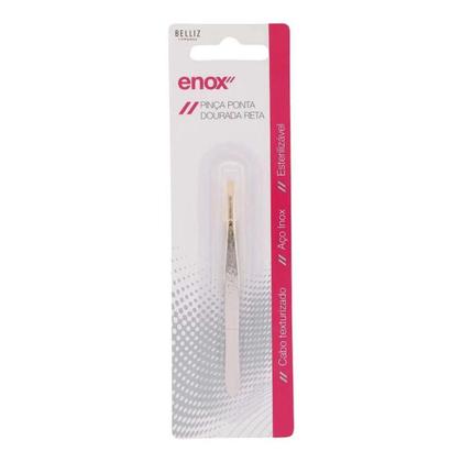 Kit Pinças Belliz Enox Ponta Dourada Reta Cod.700 C/3 - Belliz company Imagem de Kit Pinças Belliz Enox Ponta Dourada Reta Cod.700 C/3