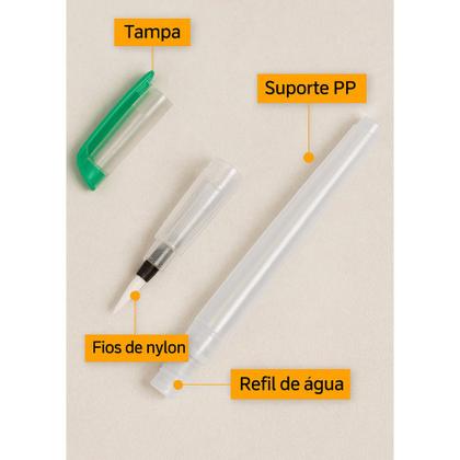 Imagem de Kit Pincéis Aquabrush 6 Unidades Yins para pintura artistica