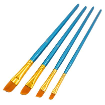 Imagem de Kit Pinceis Chanfrados C/4 Az Bee Unique