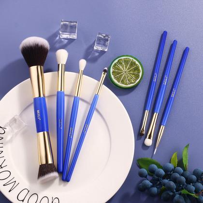 Imagem de Kit Pincéis De Maquiagem Com Duas Pontas 2 em 1 Pó, Sombra, Blush