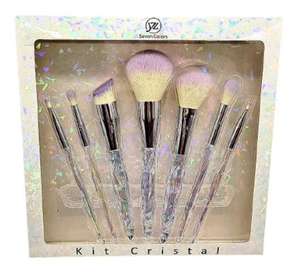 Imagem de Kit Pincel De Maquiagem Profissional Diamante - 7 Pinceis - ótimo presente para namorada esposa