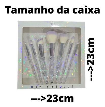 Imagem de Kit Pincel De Maquiagem Profissional Diamante - 7 Pinceis - ótimo presente para namorada esposa