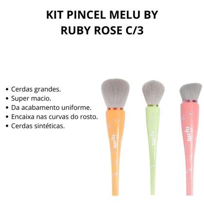 Imagem de Kit Pincel Melu By Ruby Rose C/3