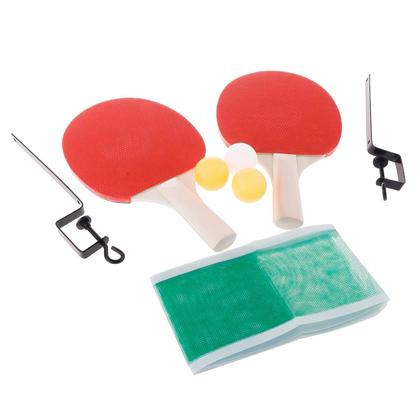 Imagem de Kit Ping Pong Completo Com 2 Raquetes 1 Rede E 3 Bolinhas - Art Brink