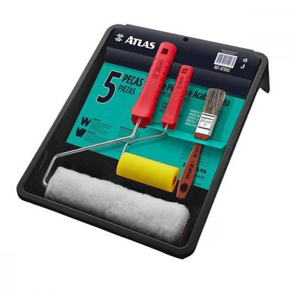 Kit Pintura Atlas 1002 Com 5 Pecas At1002 Imagem de Kit Pintura Atlas 1002 Com 5 Pecas At1002