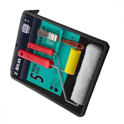 Kit Pintura Atlas 1002 Com 5 Pecas At1002 Imagem de Kit Pintura Atlas 1002 Com 5 Pecas At1002