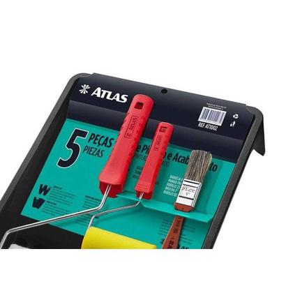 Kit Pintura Atlas 1002 Com 5 Pecas At1002 Imagem de Kit Pintura Atlas 1002 Com 5 Pecas At1002