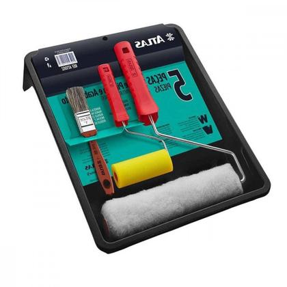 Kit Pintura Atlas 1002 Com 5 Pecas At1002 Imagem de Kit Pintura Atlas 1002 Com 5 Pecas At1002