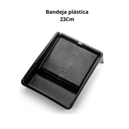 Imagem de Kit Pintura De Parede Rolo Lã Lixa E Pincel + Lona C/ 13 Pçs