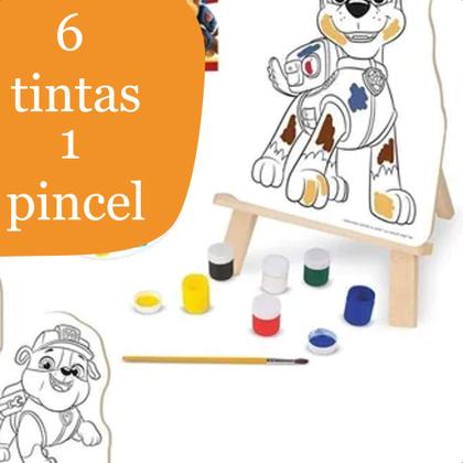 Imagem de Kit Pintura Patrulha Canina Infantil Criatividade Diversão E Cores A Partir De 4 Anos Nig Brinquedos - 0680