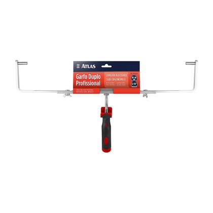 Imagem de Kit Pintura Pro Duplo 46cm Suporte Garfo + Rolo Lã Antigota Rendeplus Extensor