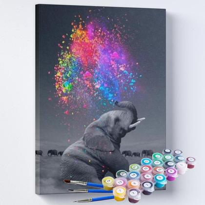 Imagem de Kit Pintura Terapêutica - O Elefante E As Cores