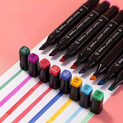 Imagem de Kit Pintura Touch 60 Cores com Estojo + Livro Bobbie