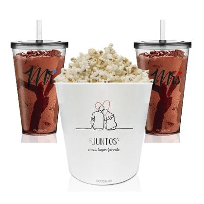 Imagem de Kit Pipoca Personalizado Juntos - Para Dia Dos Namorados