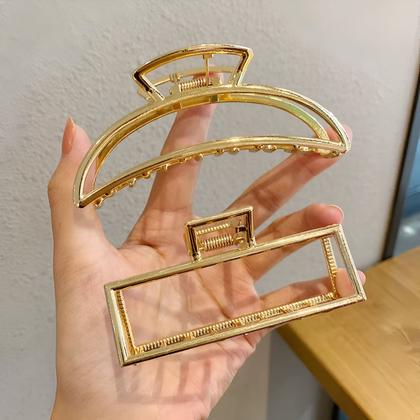 Imagem de Kit Piranhas de Cabelo em Metal Presilhas Garra Grande Fixação Forte e Resistente Coreanas 