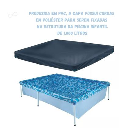 Imagem de Kit Piscina 1000 Litros + Capa de Proteção + Flutuador Químico Para Cloro