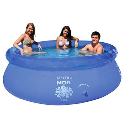 Imagem de Kit Piscina 2400 Litros + Capa / Forro/ Filtro 220V e Inflador Mor