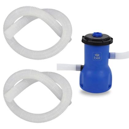 Imagem de Kit Piscina 5000 L + Filtro 3028 L/H 220v + Mini Clorador + 50 Mini Pastilhas 2 G Dicloro Bioclor + 2 Boias Espaguete