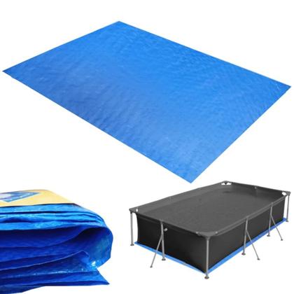 Imagem de Kit Piscina 5000 L Premium + Capa + Forro + Bomba Filtro 110v 3.600 L/H